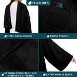 Wearable Blanket Sherpa Fleece Long Sleeves & Front Pocket