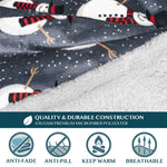 Wearable Blanket Sherpa Fleece Long Sleeves & Front Pocket