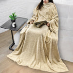 Wearable Blanket Sherpa Fleece Long Sleeves & Front Pocket