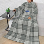 Wearable Fleece Blanket Oversized With Sleeves & Front Pocket