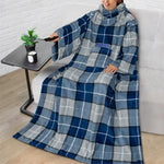 Wearable Fleece Blanket Oversized With Sleeves & Front Pocket