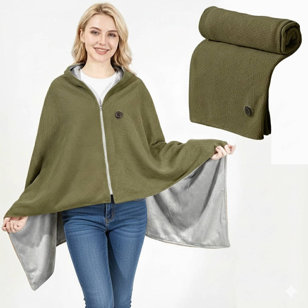 Wearable Heated Blanket USB Powered 8 Heating Zones