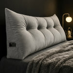 Wedge Pillow Organic Cotton Ergonomic Back Support, Bed & Sofa Use