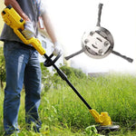 Weed Brush Attachment Rotating Steel Wires Universal Trimmer Fit