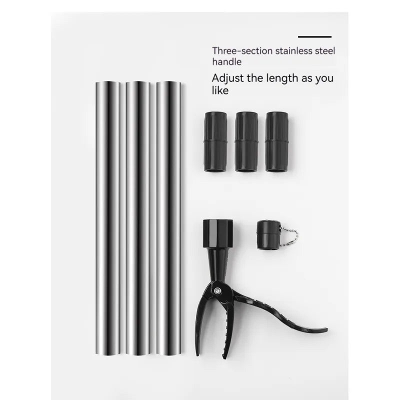 Weed Puller No-Bend Long Handle Scoop Clip