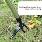 Weed Puller No-Bend Long Handle Scoop Clip