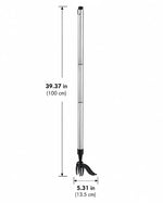 Weed Puller Tool Long Handle 3-Claw Metal Head