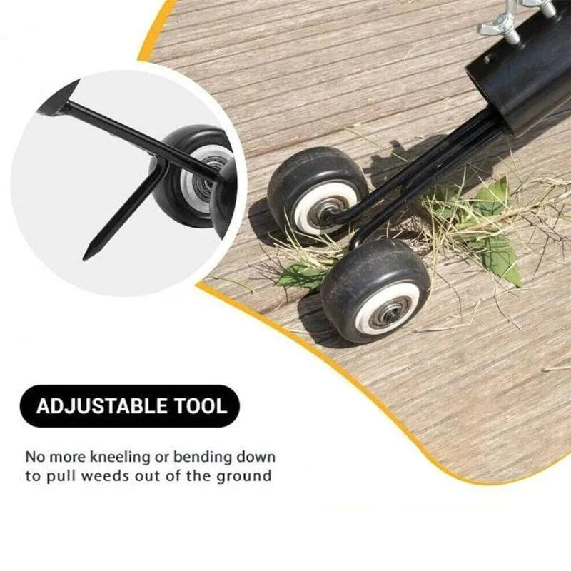 Weed Remover Ergonomic Long Handle & Root-Grip Removal