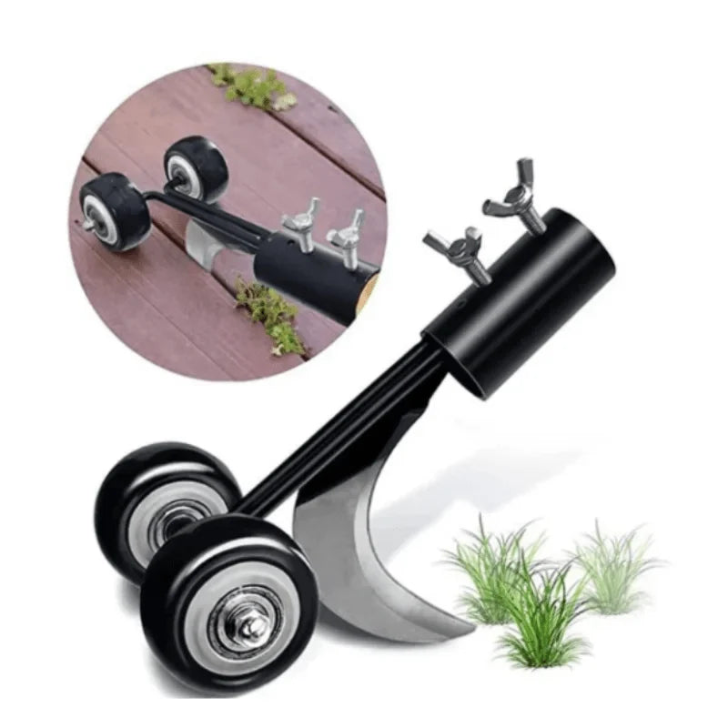 Weed Roller Root Removing Attachable Handle