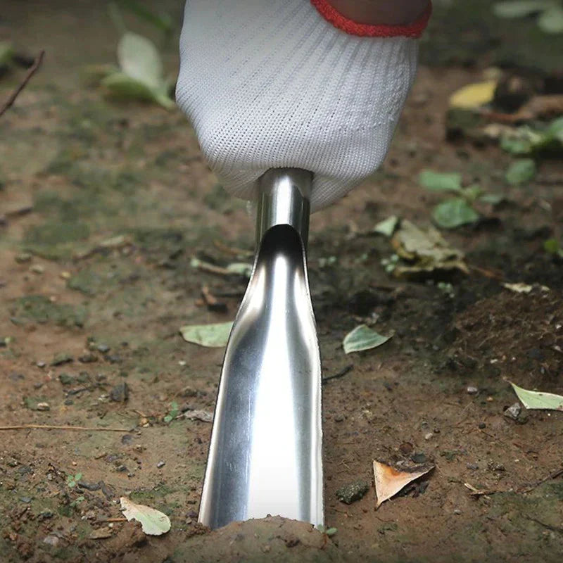 Weeding Tool Stainless Steel Blade & Ergonomic Wooden Handle