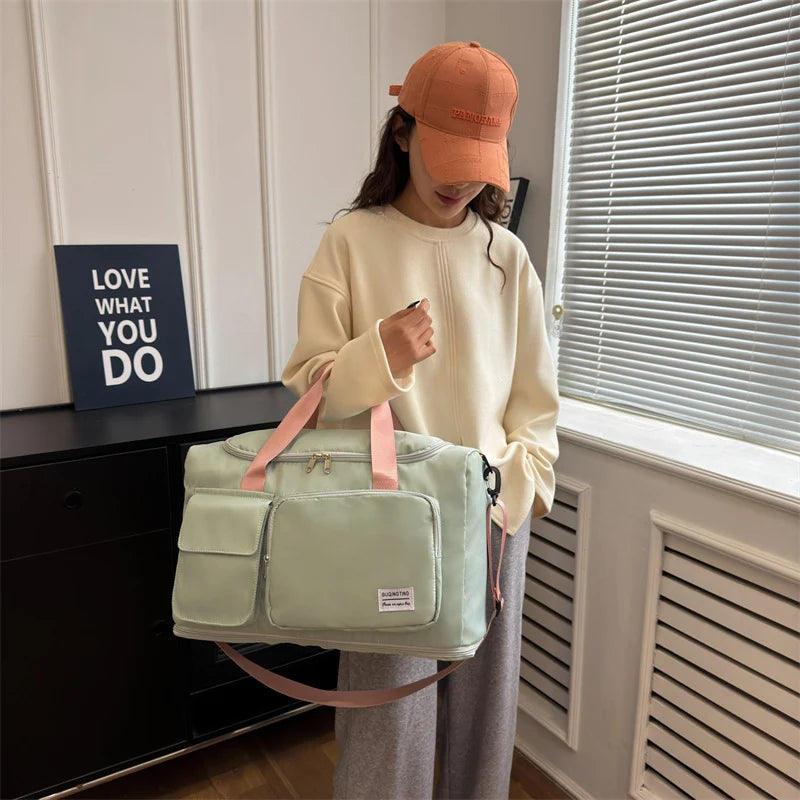 Weekend Duffel Bag Spacious & Lightweight Multiple Pockets