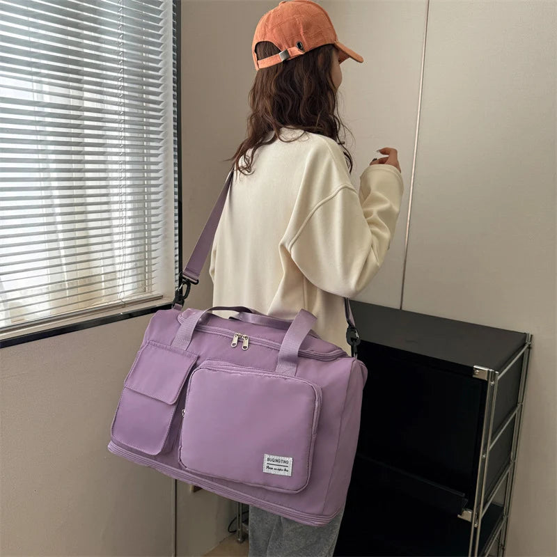 Weekend Duffel Bag Spacious & Lightweight Multiple Pockets