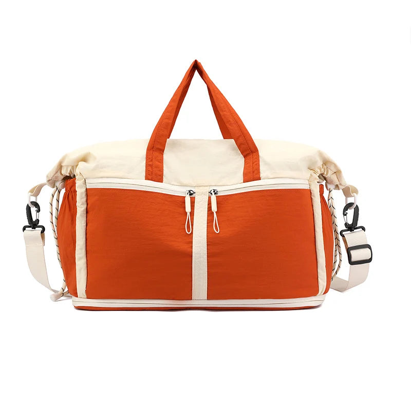 Weekend Duffle Bag Expandable Compartments Adjustable Shoulder Strap