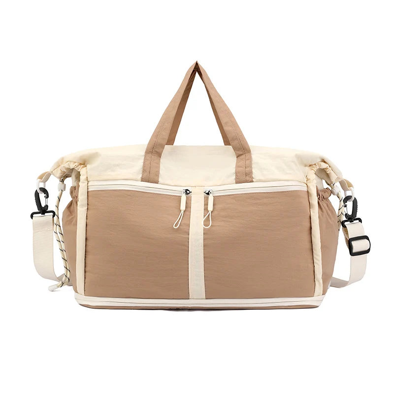 Weekend Duffle Bag Expandable Compartments Adjustable Shoulder Strap