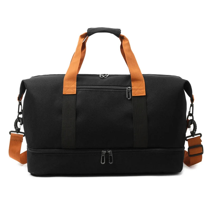 Weekend Duffle Bag Large Capacity Water-Resistant Padded Shoulder Straps
