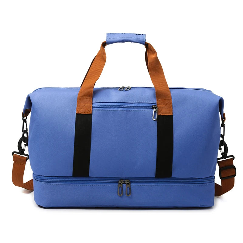 Weekend Duffle Bag Large Capacity Water-Resistant Padded Shoulder Straps