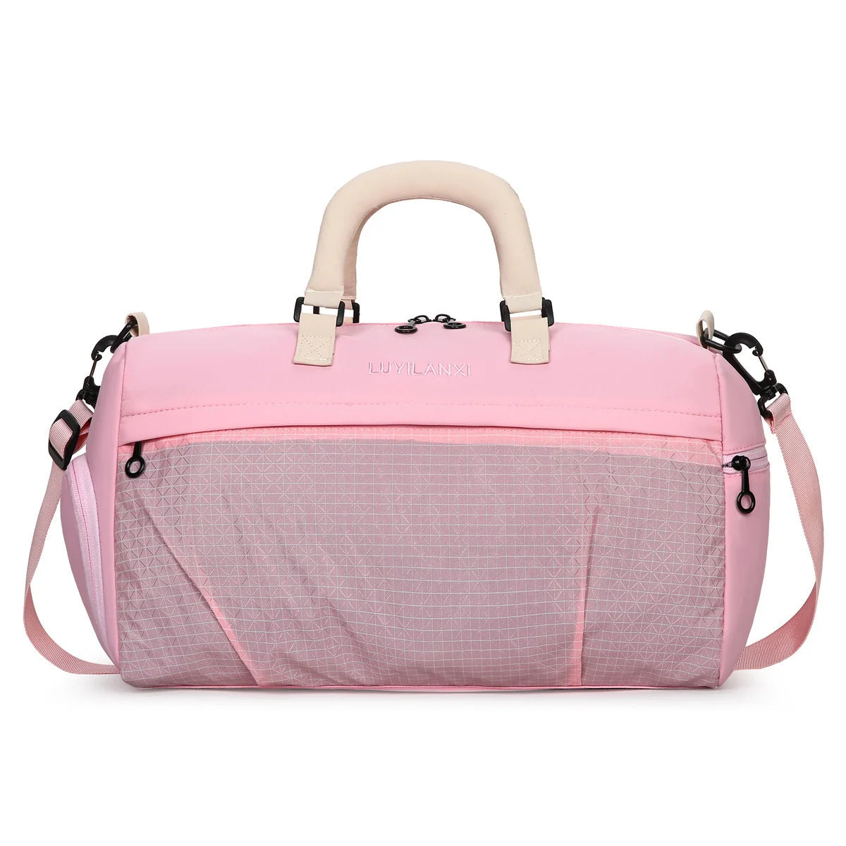 Weekend Travel Bag Large Capacity Detachable Strap & Multiple Pockets