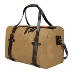 Weekender Bag Canvas Leather Accents Padded Adjustable Handles