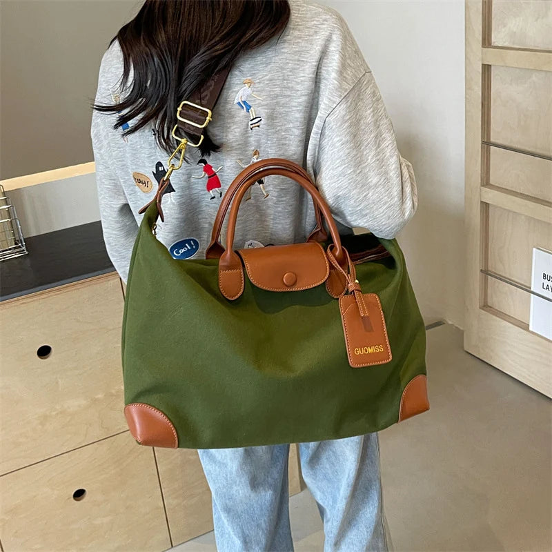 Weekender Bag Premium Canvas Spacious Interior & Adjustable Strap