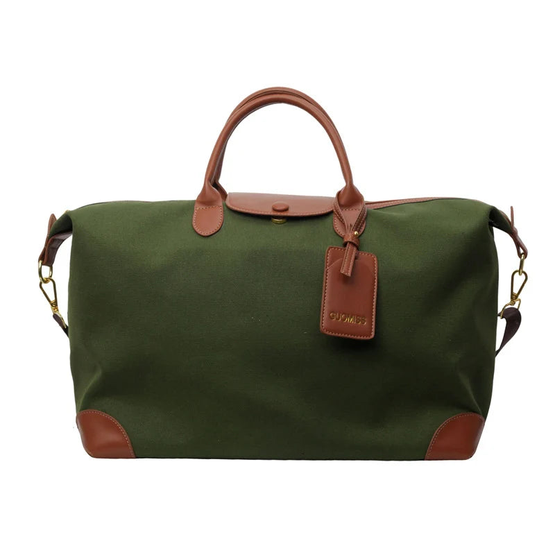 Weekender Bag Premium Canvas Spacious Interior & Adjustable Strap
