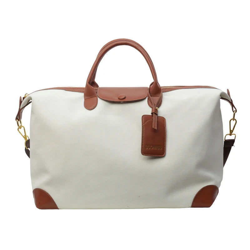 Weekender Bag Premium Canvas Spacious Interior & Adjustable Strap