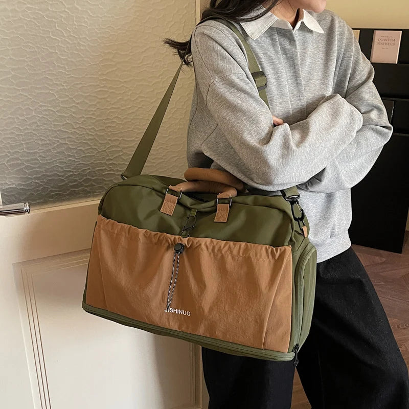 Weekender Bag Spacious Multi-Pocket Durable Fabric