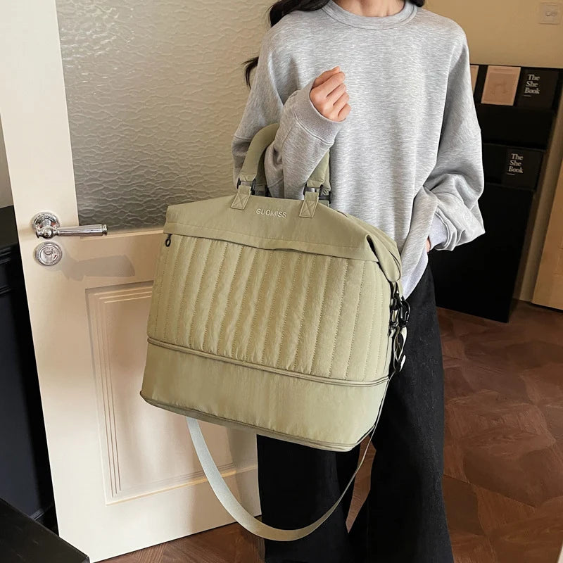 Weekender Bag Spacious Multi-Pocket Durable Fabric