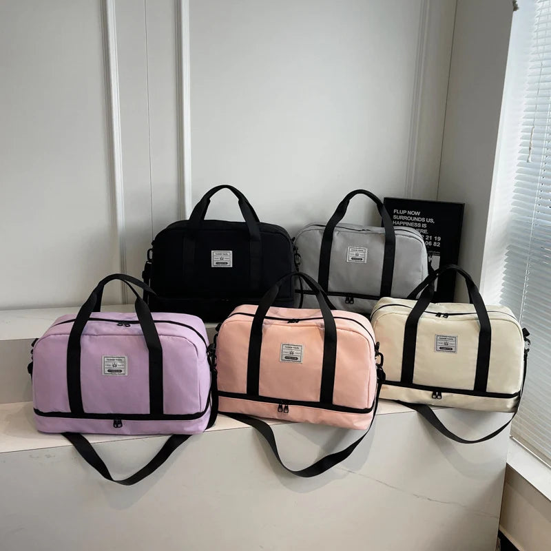Weekender Bag Spacious Water-Resistant Adjustable Padded Strap
