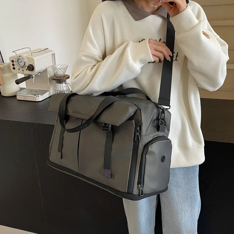 Weekender Bag Spacious Water-Resistant Tech Pocket & Adjustable Strap