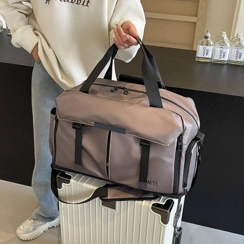 Weekender Bag Spacious Water-Resistant Tech Pocket & Adjustable Strap
