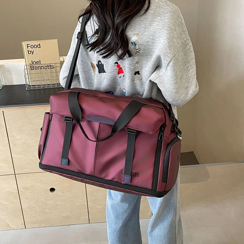Weekender Bag Spacious Water-Resistant Tech Pocket & Adjustable Strap