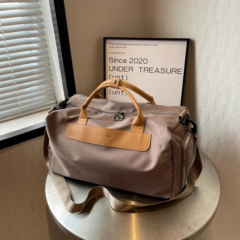 Weekender Bag Water-Resistant Multiple Compartments & Removable Strap