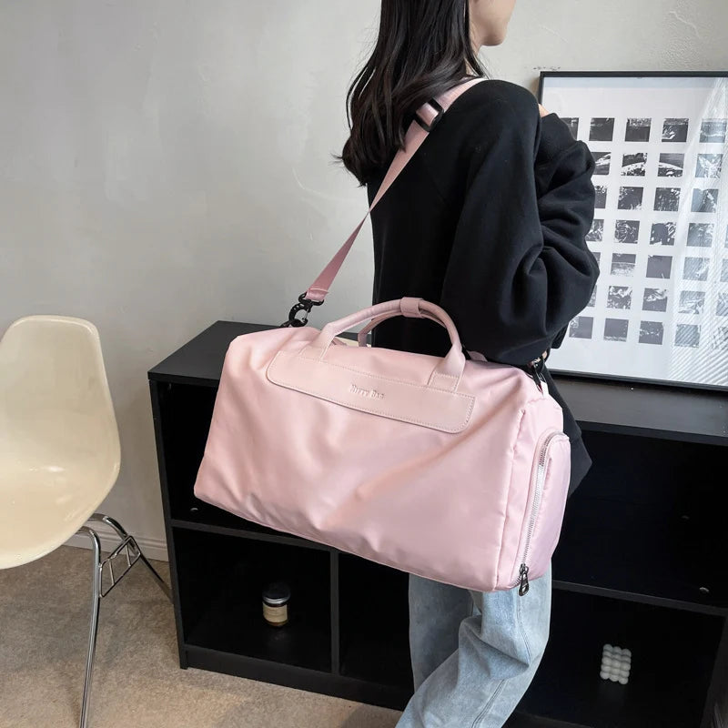 Weekender Bag Water-Resistant Multiple Compartments & Removable Strap