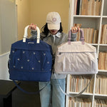 Weekender Bag Water-Resistant Separate Shoe & Wet Pocket