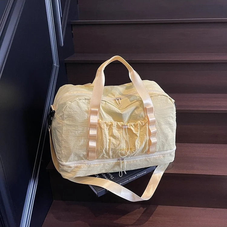 Weekender Bag Water-Resistant Shoe Compartment & Padded Strap