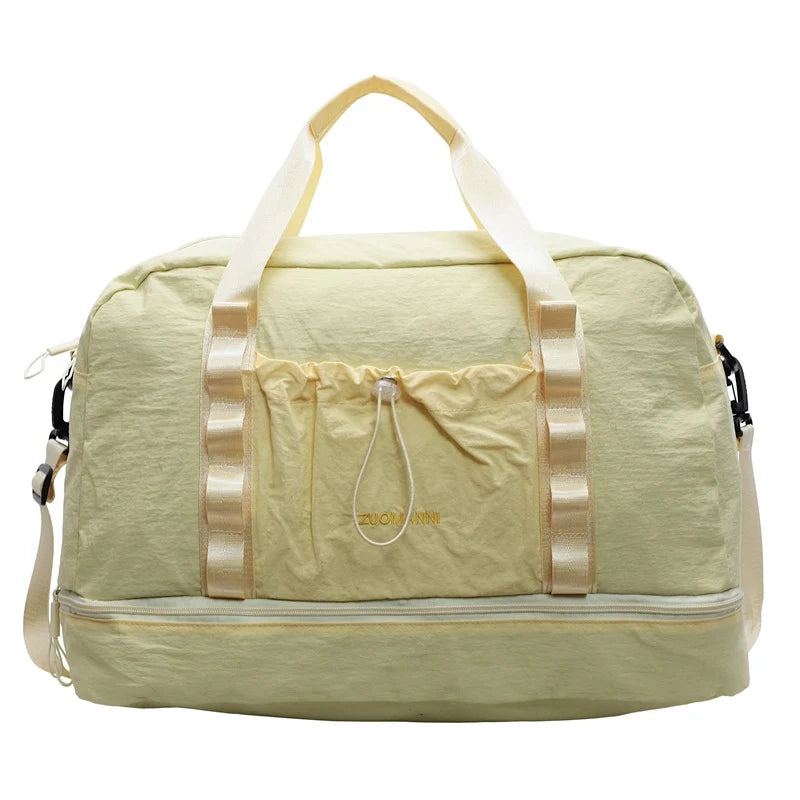 Weekender Bag Water-Resistant Shoe Compartment & Padded Strap