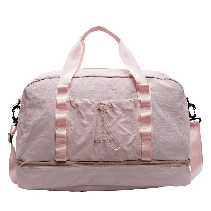 Weekender Bag Water-Resistant Shoe Compartment & Padded Strap