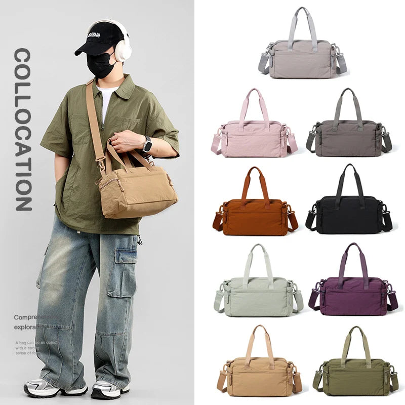 Weekender Bag Weather-Resistant Zippered Pockets & Adjustable Straps