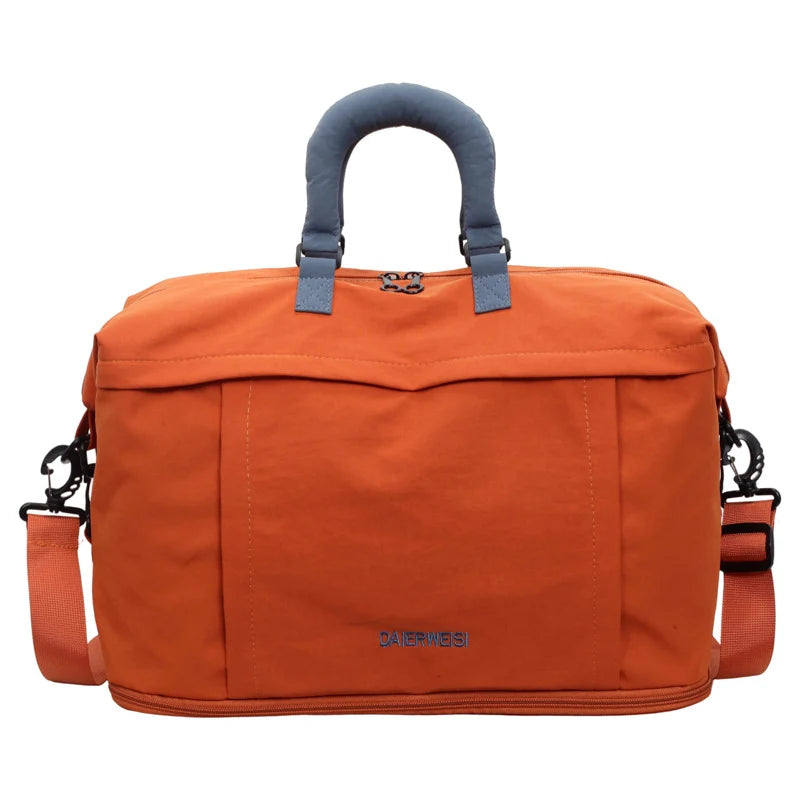 Weekender Duffel Bag Canvas Multiple Pockets & Adjustable Strap