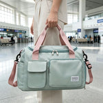 Weekender Duffel Bag Elephant Print & Detachable Shoulder Strap