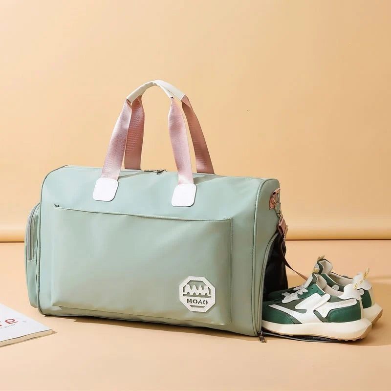 Weekender Duffel Bag Elephant Print & Detachable Shoulder Strap