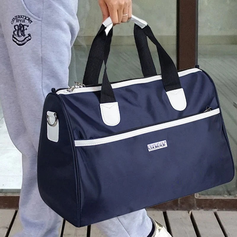 Weekender Duffel Bag Elephant Print & Detachable Shoulder Strap