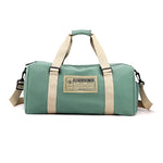Weekender Duffel Bag Water-Resistant Fabric Multiple Pockets Carry-On Friendly