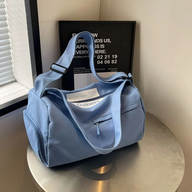Weekender Duffel Bag Water-Resistant Fabric & Padded Shoulder Straps