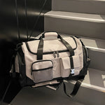Weekender Duffel Bag Water-Resistant Multi-Compartment Padded Shoulder Strap