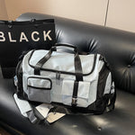 Weekender Duffel Bag Water-Resistant Multi-Compartment Padded Shoulder Strap