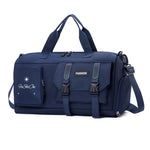 Weekender Duffel Bag Water-Resistant Multiple Compartments Adjustable Strap