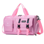 Weekender Duffel Bag Water-Resistant Multiple Compartments Adjustable Strap