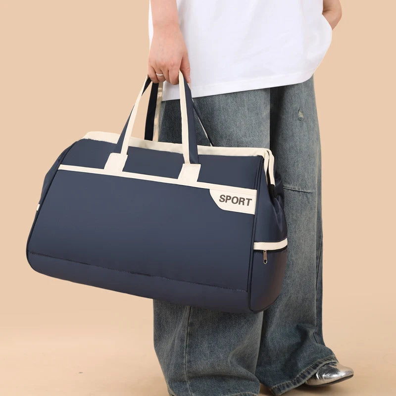 Weekender Duffel Bag Water-Resistant Multiple Pockets & Adjustable Strap