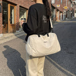 Weekender Duffel Bag Water-Resistant Multiple Pockets & Padded Strap